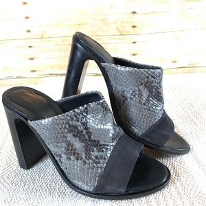 Rag & Bone Tristan Snake Print Mule Sandal SZ 6.5